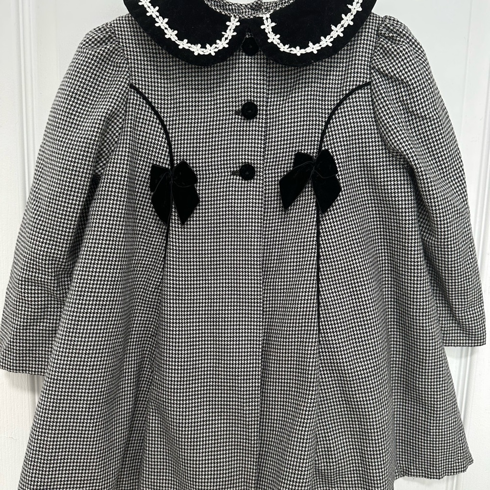 Black and White Houndstooth Dress